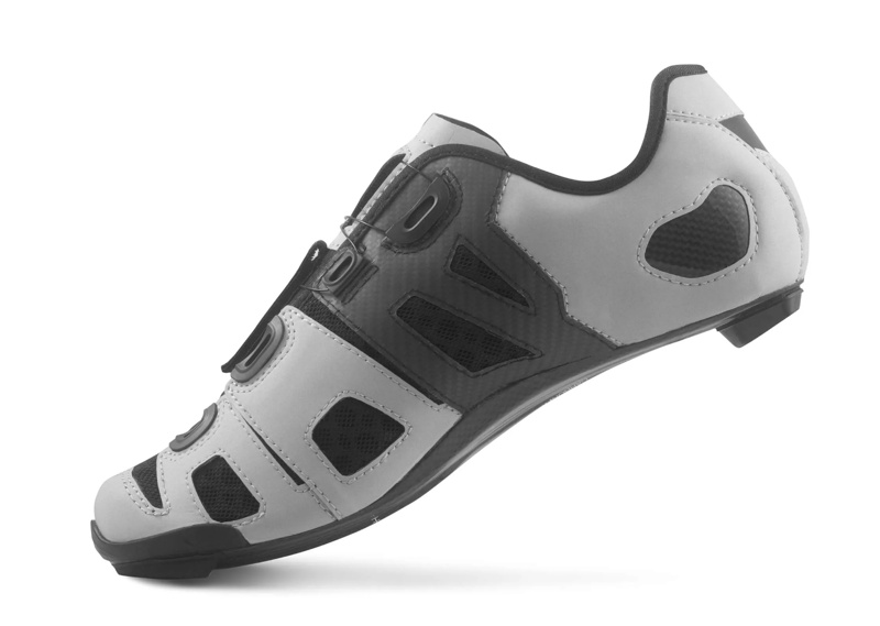 Lake CX242-X CFC Carbon Road Shoes Reflective Silver Wide Fit-1